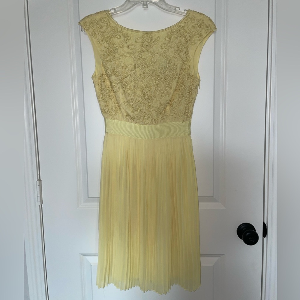 Ted Baker London Yellow Dress Size 1